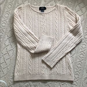 Cable Knit 100% Cashmere Sweater